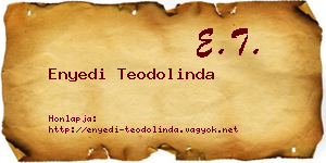 Enyedi Teodolinda névjegykártya